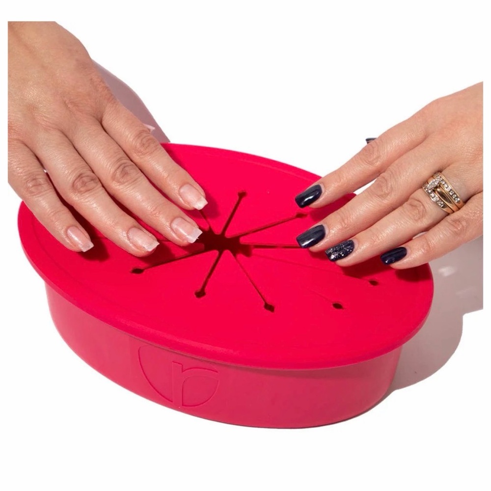 Red Nail Polish Remover Bowl